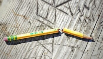 Broken pencil. Photo by Joshua Hoehne on Unsplash