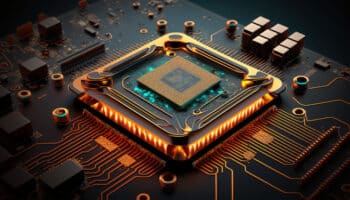 Processor chipset and circuit board background